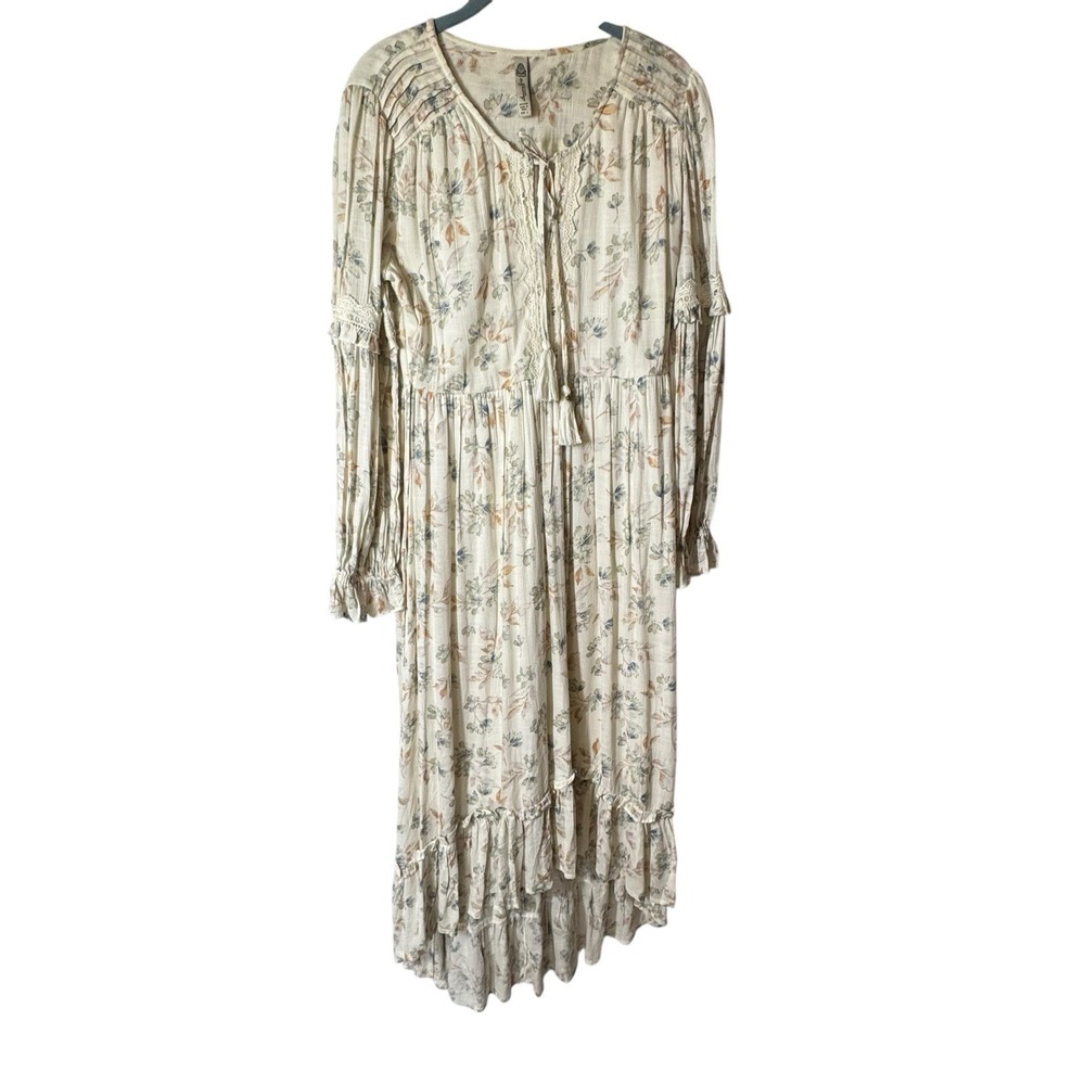 American Rag Cie Maxi Dress Women's Small 3/4 Sleeve Cottagecore Peasant